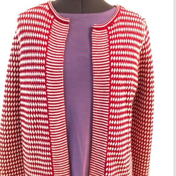 2 TALBOTS 100% Merino Wool Open Front Cardigans - VERY WARM! - Picture 15 of 16